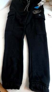 Tony Hawk Boys Black Athletic Sweatpants Cargo Pants Size Large 7 New